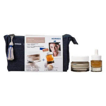 Korres Black Pine Firming & Lifting Expert Duo - Σετ με συσφιγκτική κρέμα και serum, εμπρόσθια όψη με νεσεσέρ